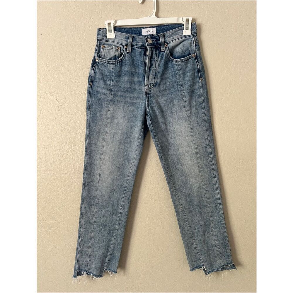 EUC Pistola 100% Cotton Raw Hem Button Fly Jeans in Size 24